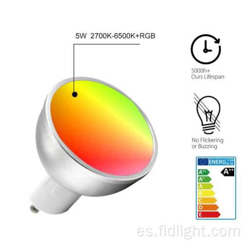 Tuya lámpara de bombilla de música que cambia de color led